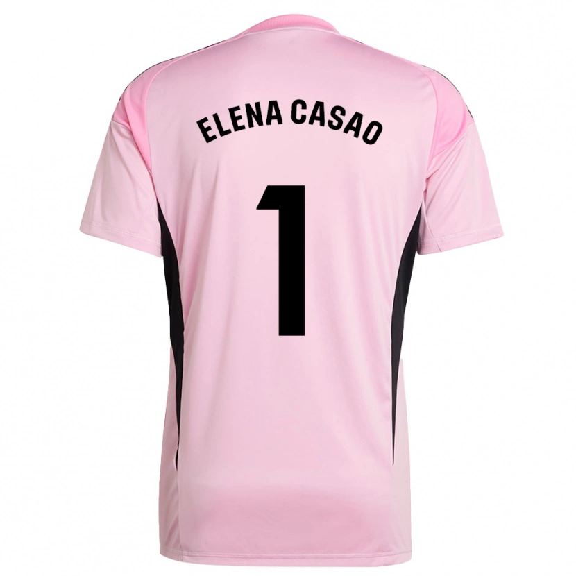 Danxen Niño Camiseta Elena Casao López #1 Rosa Negro Portero Equipación 2025/26 La Camisa México