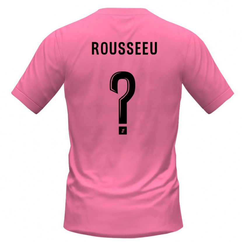 Danxen Niño Camiseta Justine Rousseeu #0 Rosa Negro Portero Equipación 2025/26 La Camisa México
