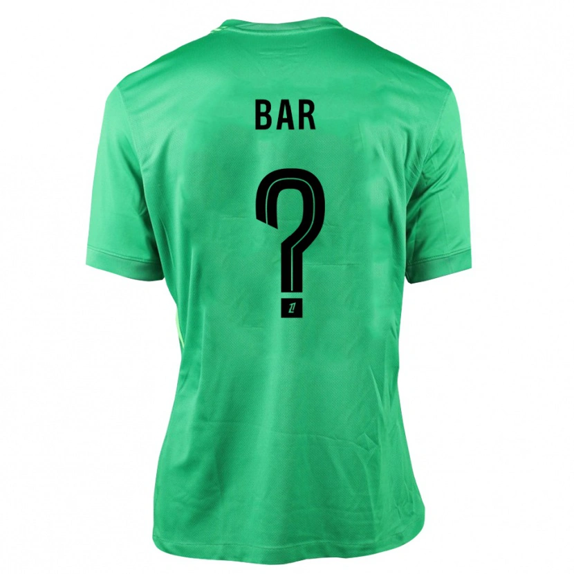 Danxen Niño Camiseta Arthur Bar #0 Verde Negro Portero Equipación 2025/26 La Camisa México