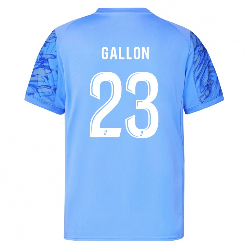 Danxen Niño Camiseta Gauthier Gallon #23 Azul Blanco Portero Equipación 2025/26 La Camisa México