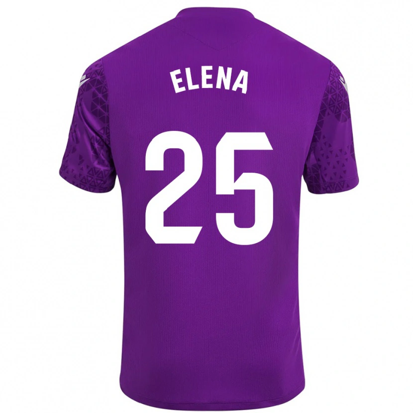 Danxen Niño Camiseta Elena Gómez Labrador #25 Púrpura Blanco Oscuro Portero Equipación 2025/26 La Camisa México