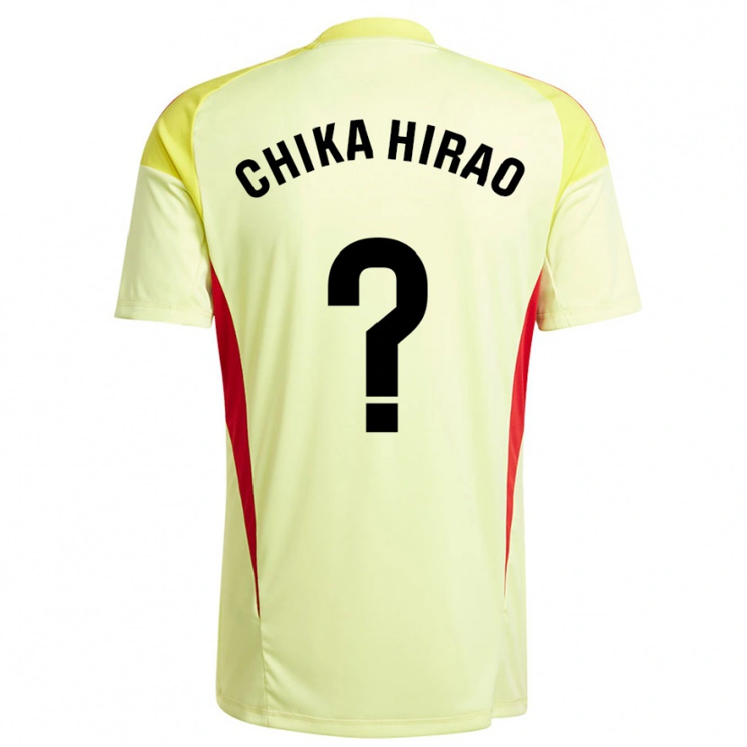 Danxen Niño Camiseta Hirao Chika #0 Negro Amarillo Claro Portero Equipación 2025/26 La Camisa México