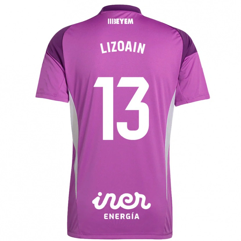 Danxen Niño Camiseta Raúl Lizoain #13 Morado Lilo Portero Equipación 2025/26 La Camisa México