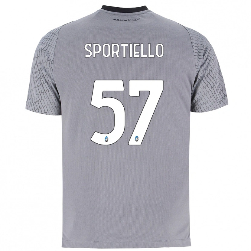 Danxen Niño Camiseta Marco Sportiello #57 Gris Azul Rojo Portero Equipación 2025/26 La Camisa México
