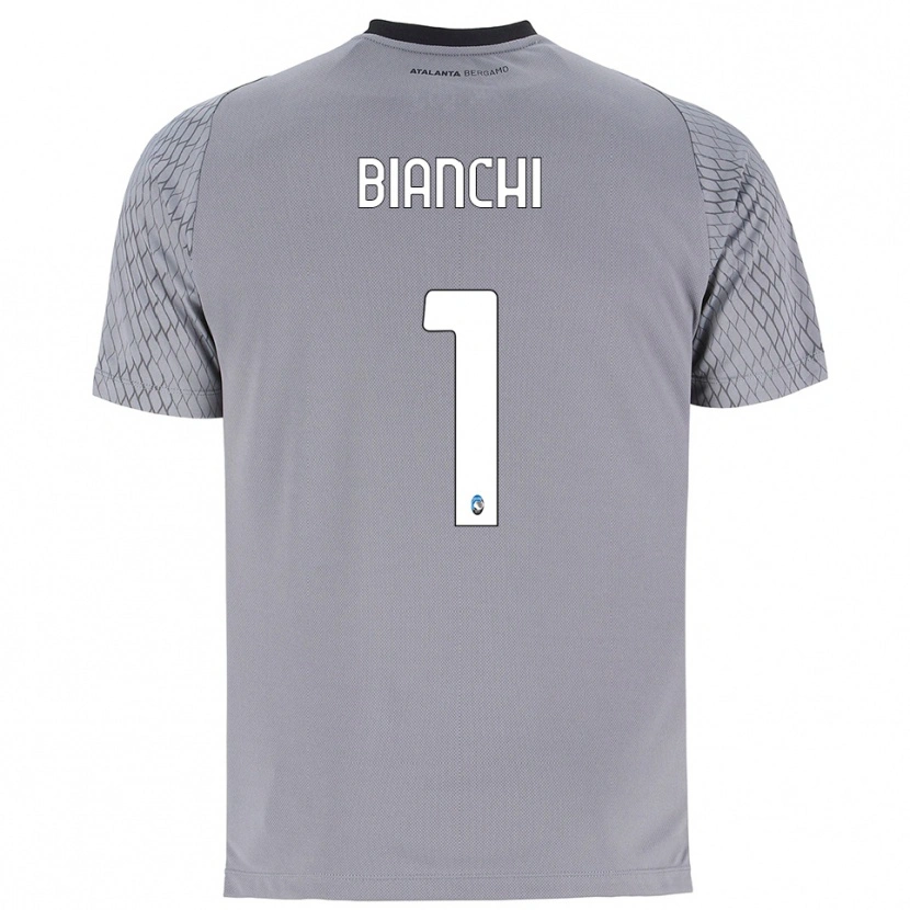Danxen Niño Camiseta Mattia Bianchi #1 Gris Azul Rojo Portero Equipación 2025/26 La Camisa México