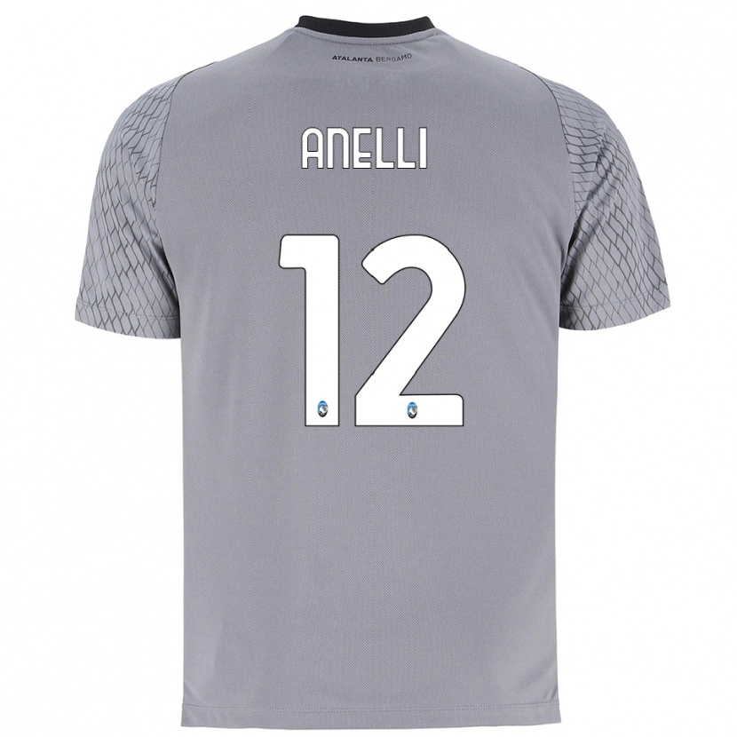 Danxen Niño Camiseta Alessandro Anelli #12 Gris Azul Rojo Portero Equipación 2025/26 La Camisa México