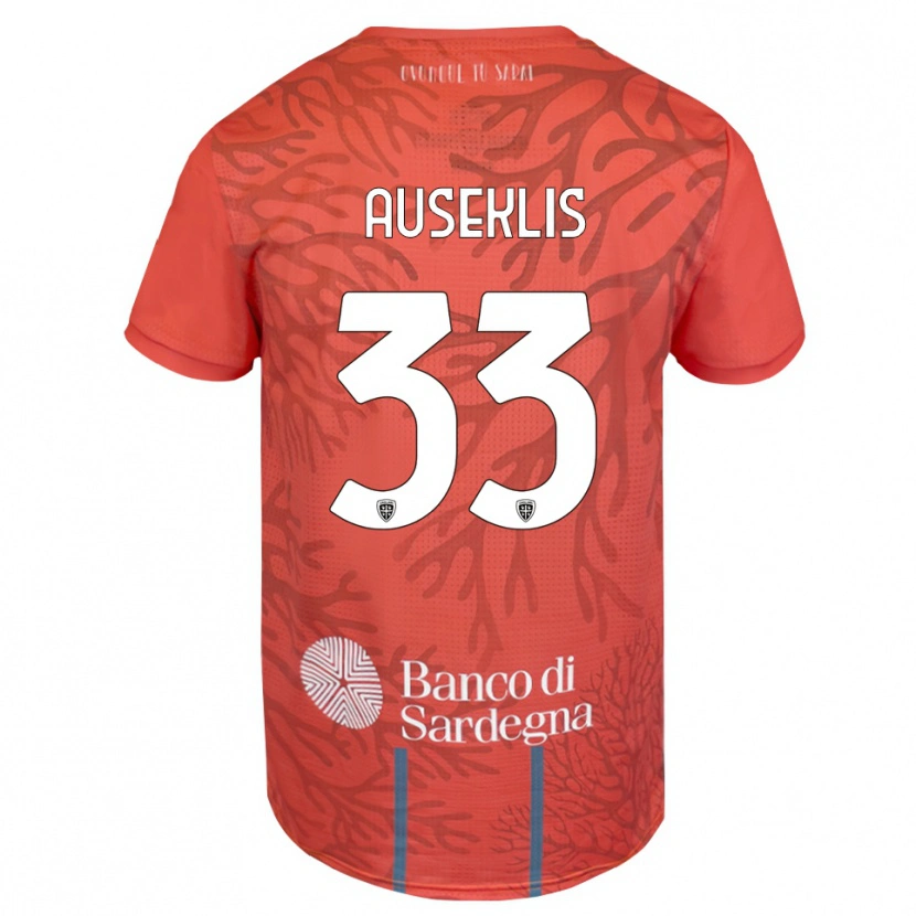 Danxen Niño Camiseta Henrijs Auseklis #33 Naranja Rojo Blanco Portero Equipación 2025/26 La Camisa México