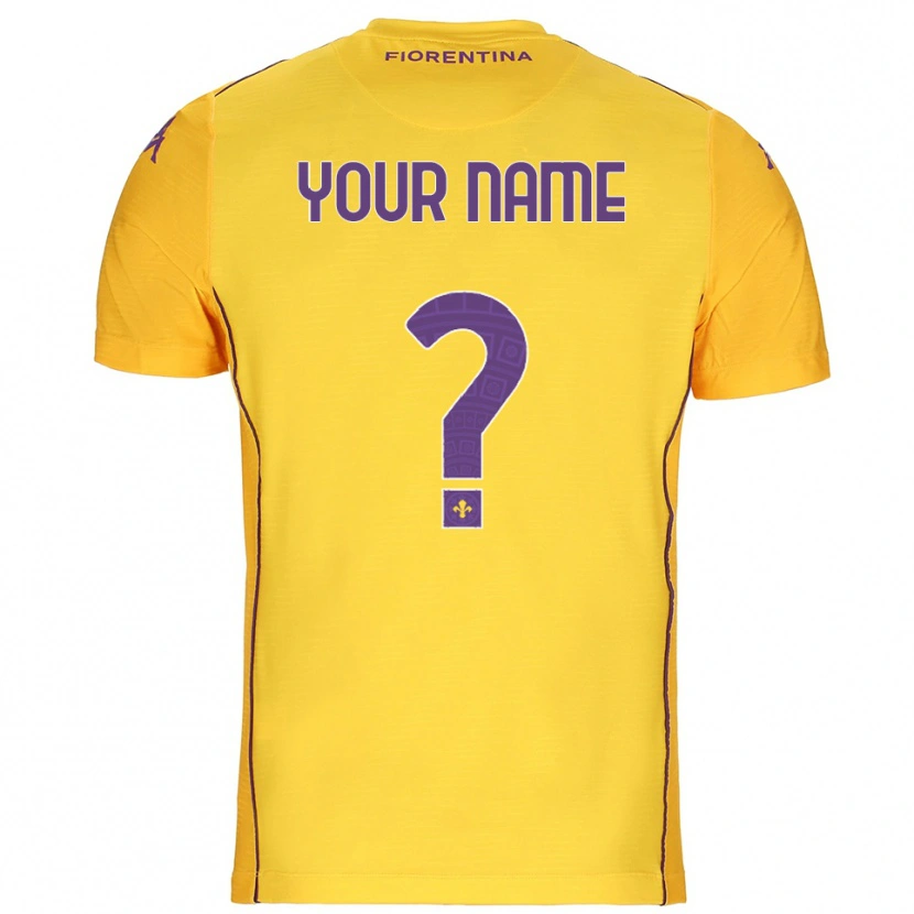 Danxen Niño Camiseta ACF Fiorentina Naranja Amarillo Púrpura Portero Equipación 2025/26 La Camisa México