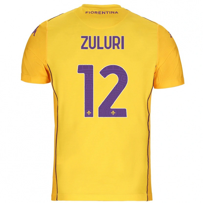 Danxen Niño Camiseta Athena Zuluri #12 Naranja Amarillo Púrpura Portero Equipación 2025/26 La Camisa México