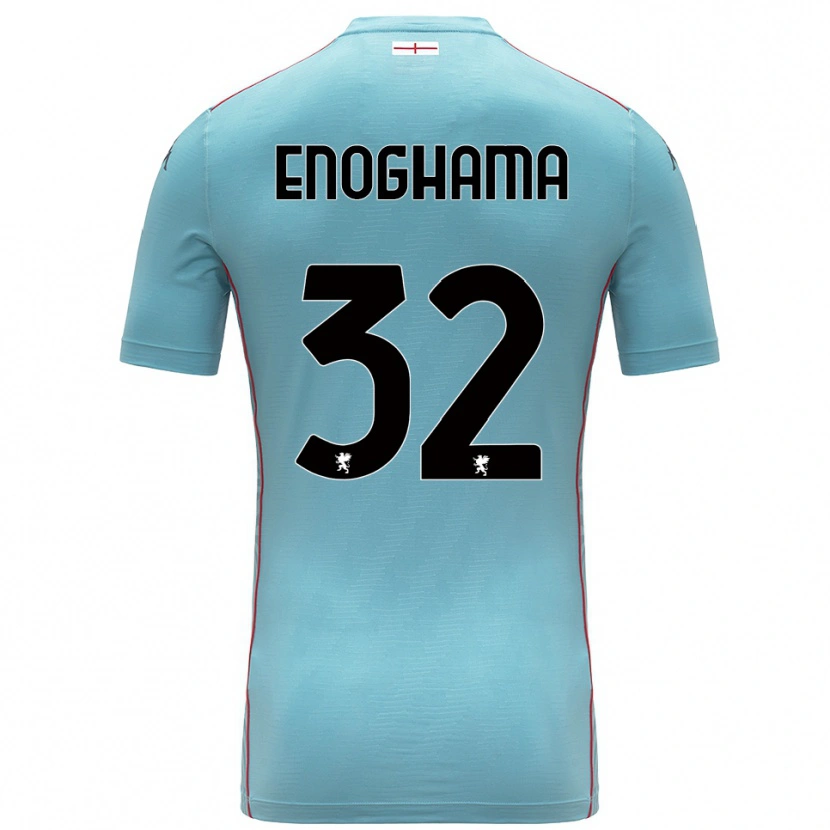 Danxen Niño Camiseta Isaac Enoghama #32 Azul Gris Portero Equipación 2025/26 La Camisa México