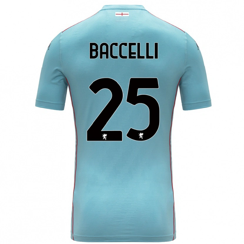 Danxen Niño Camiseta Pietro Baccelli #25 Azul Gris Portero Equipación 2025/26 La Camisa México