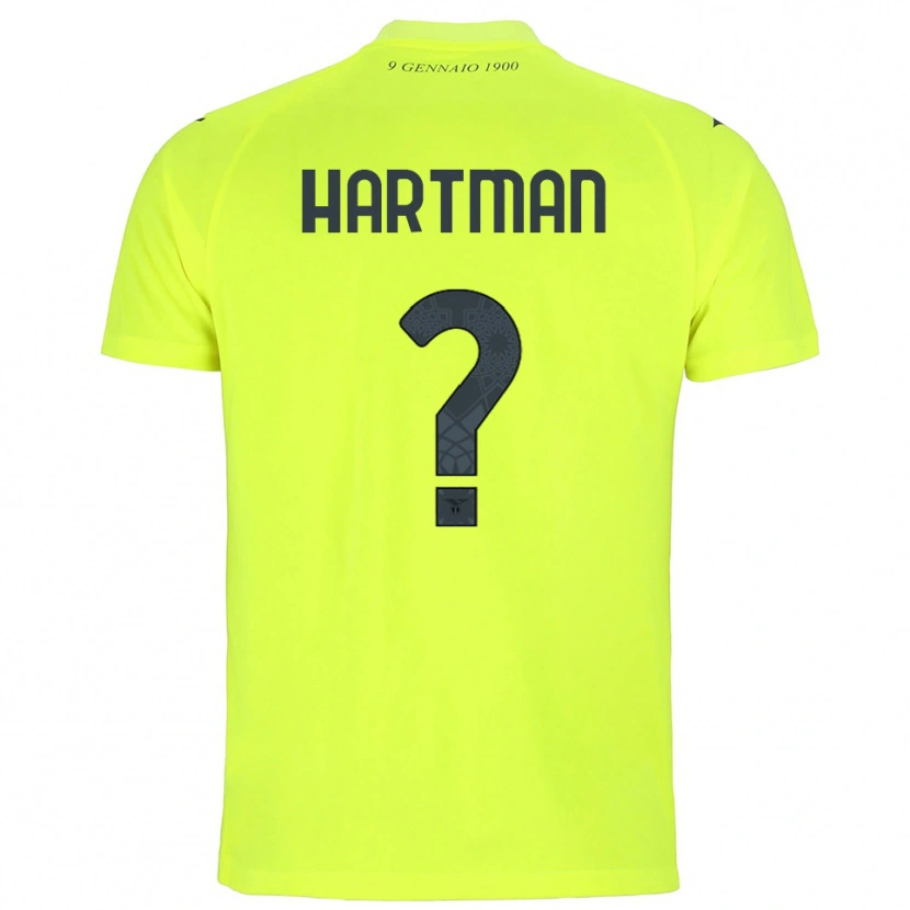 Danxen Niño Camiseta Thomas Hartman #0 Verde Fluorescente Portero Equipación 2025/26 La Camisa México