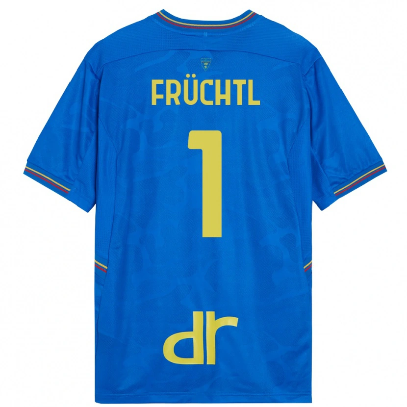 Danxen Niño Camiseta Christian Früchtl #1 Azul Real Marrón Portero Equipación 2025/26 La Camisa México