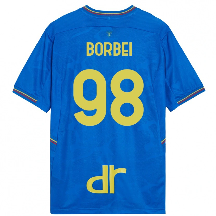 Danxen Niño Camiseta Alexandru Borbei #98 Azul Real Marrón Portero Equipación 2025/26 La Camisa México
