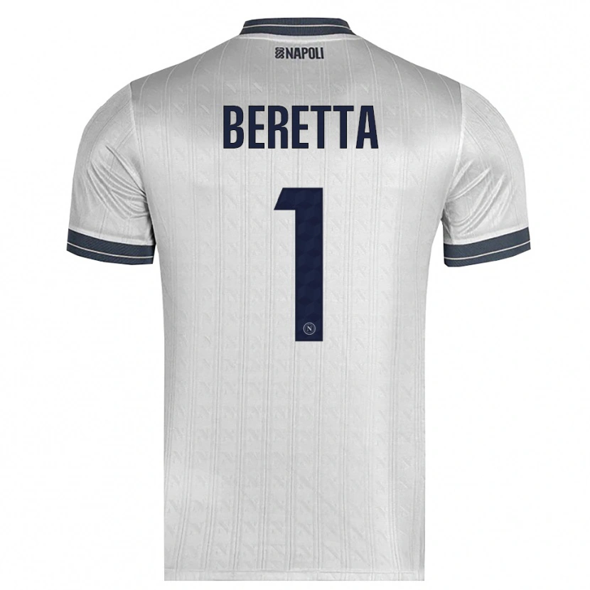 Danxen Niño Camiseta Beatrice Beretta #1 Gris Claro Portero Equipación 2025/26 La Camisa México