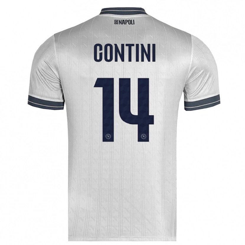 Danxen Niño Camiseta Nikita Contini #14 Gris Claro Portero Equipación 2025/26 La Camisa México