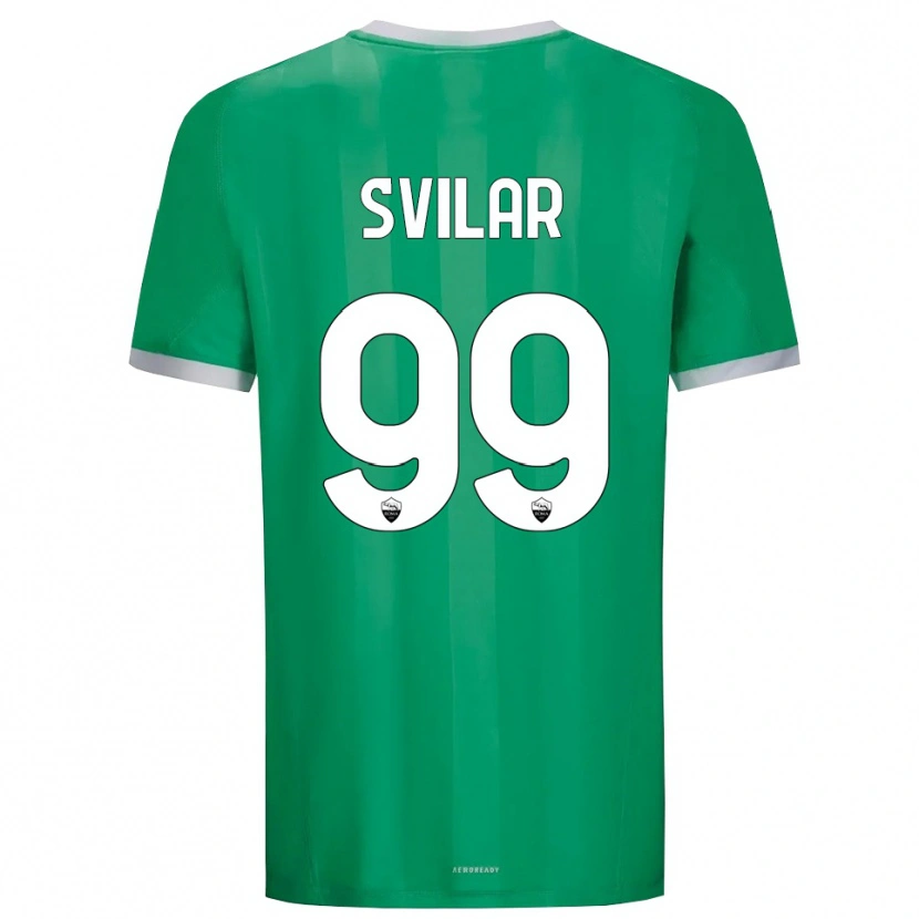 Danxen Niño Camiseta Mile Svilar #99 Verde Blanco Portero Equipación 2025/26 La Camisa México