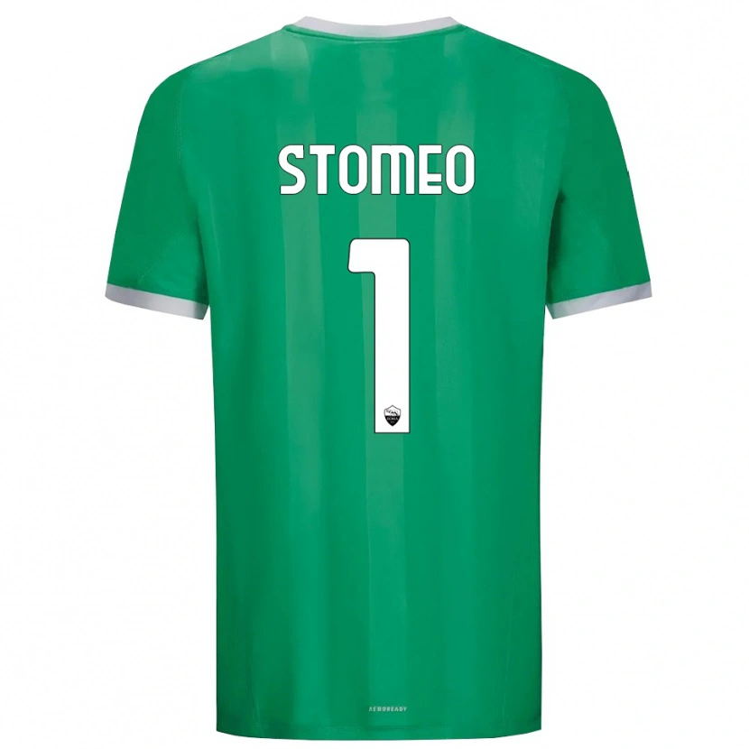 Danxen Niño Camiseta Giorgio Stomeo #1 Verde Blanco Portero Equipación 2025/26 La Camisa México