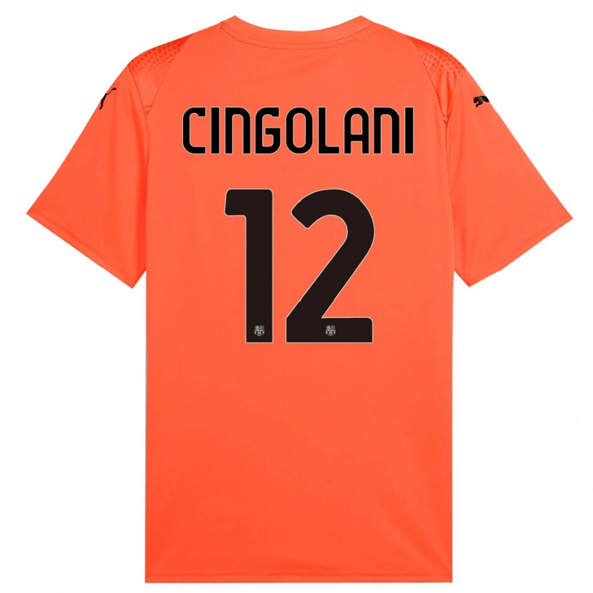 Danxen Niño Camiseta Matteo Cingolani #12 Naranja Negro Portero Equipación 2025/26 La Camisa México