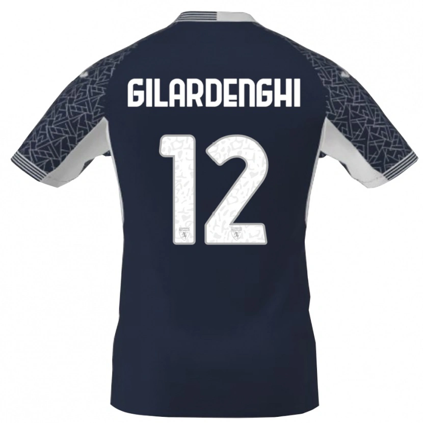 Danxen Niño Camiseta Riccardo Gilardenghi #12 Azul Negro Blanco Portero Equipación 2025/26 La Camisa México