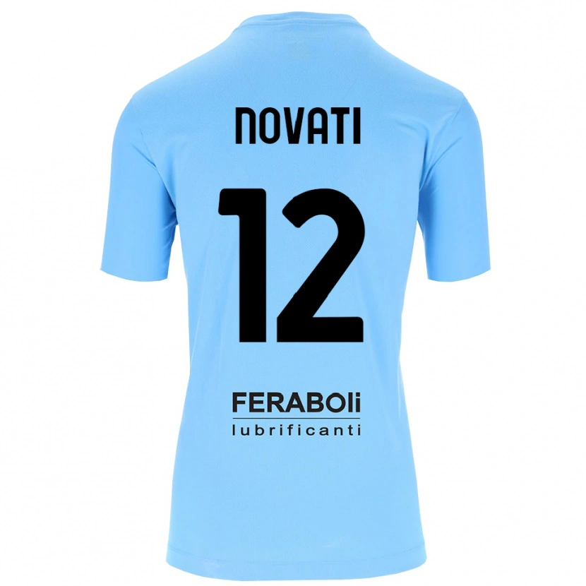 Danxen Niño Camiseta Lorenzo Novati #12 Azul Cielo Negro Portero Equipación 2025/26 La Camisa México