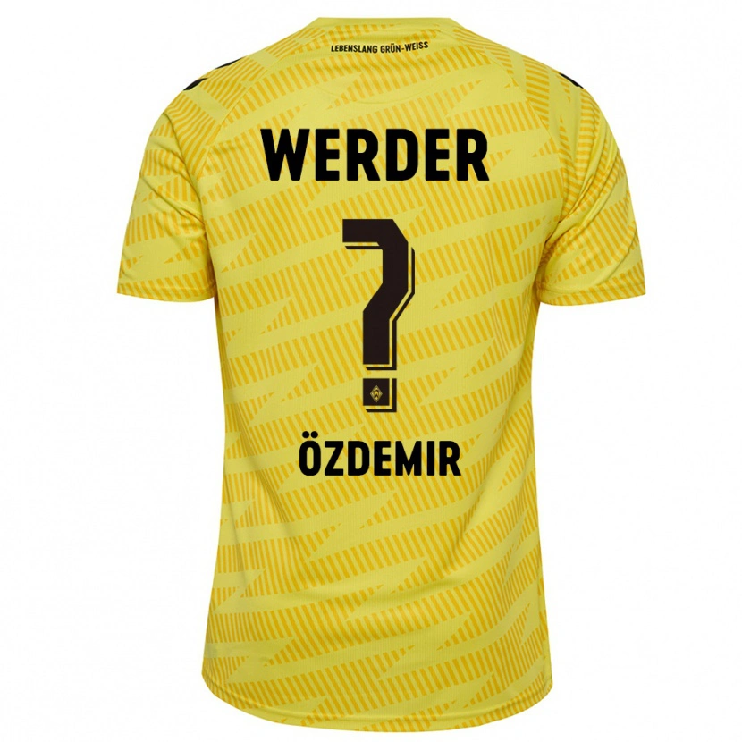 Danxen Niño Camiseta Sinem Özdemir #0 Amarillo Negro Portero Equipación 2025/26 La Camisa México