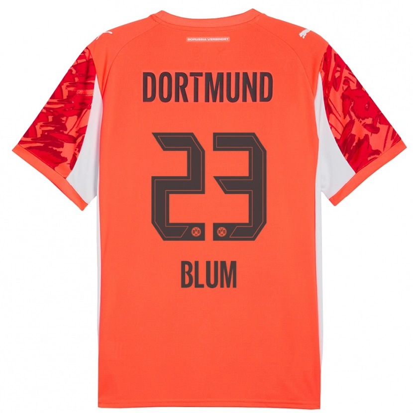 Danxen Niño Camiseta Caroline Blum #23 Naranja Rojo Portero Equipación 2025/26 La Camisa México