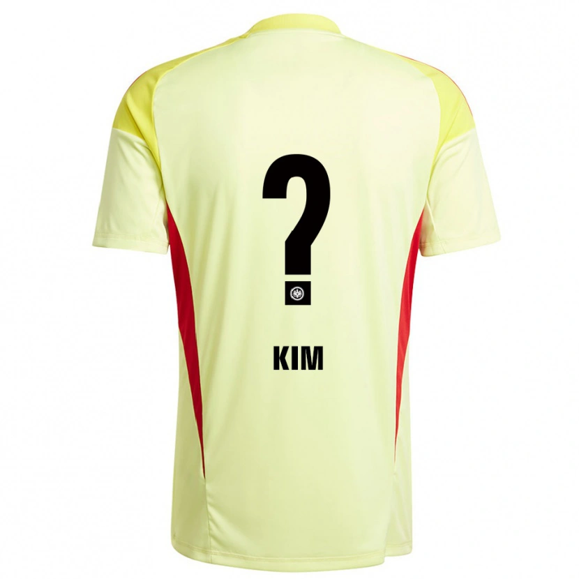Danxen Niño Camiseta Junhyung Kim #0 Amarillo Claro Negro Portero Equipación 2025/26 La Camisa México