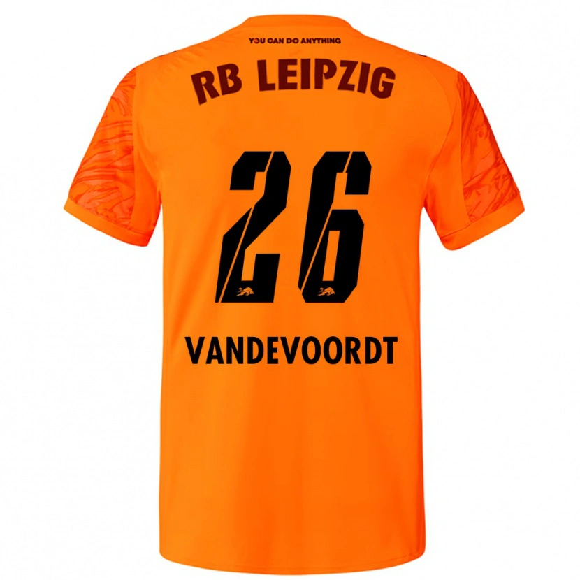 Danxen Niño Camiseta Maarten Vandevoordt #26 Naranja Rojo Portero Equipación 2025/26 La Camisa México