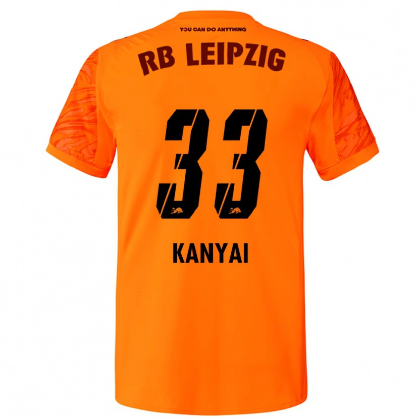 Danxen Niño Camiseta János Kányai #33 Naranja Rojo Portero Equipación 2025/26 La Camisa México