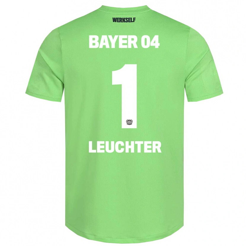 Danxen Niño Camiseta Julian Leuchter #1 Verde Claro Blanco Portero Equipación 2025/26 La Camisa México