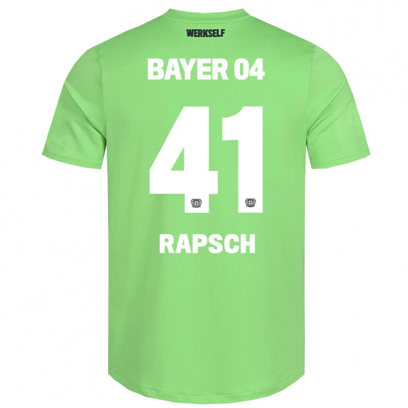 Danxen Niño Camiseta Simeon Rapsch #41 Verde Claro Blanco Portero Equipación 2025/26 La Camisa México