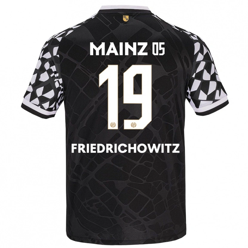 Danxen Niño Camiseta Anna Friedrichowitz #19 Negro Blanco Portero Equipación 2025/26 La Camisa México