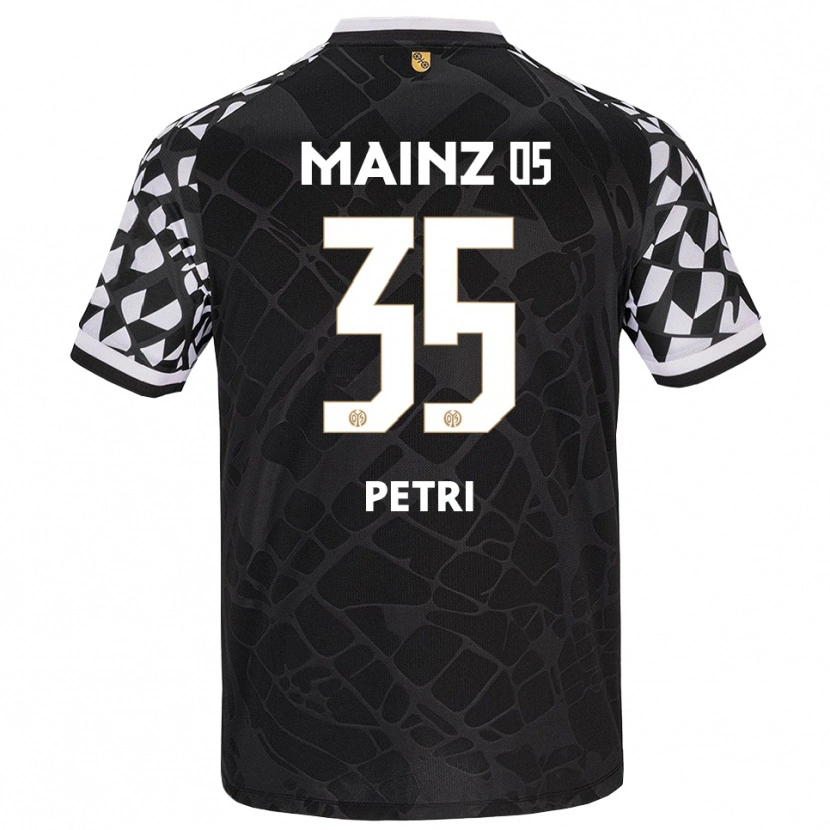 Danxen Niño Camiseta Jolina Petri #35 Negro Blanco Portero Equipación 2025/26 La Camisa México