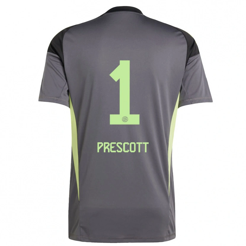 Danxen Niño Camiseta Leonard Prescott #1 Amarillo Verde Negro Portero Equipación 2025/26 La Camisa México