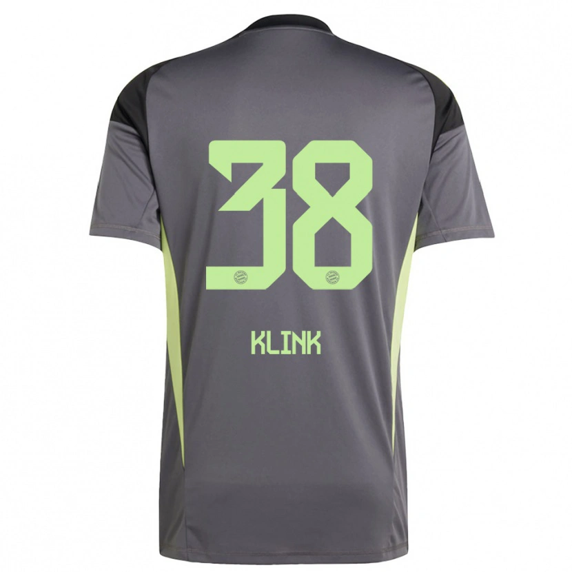 Danxen Niño Camiseta Anna Klink #38 Amarillo Verde Negro Portero Equipación 2025/26 La Camisa México