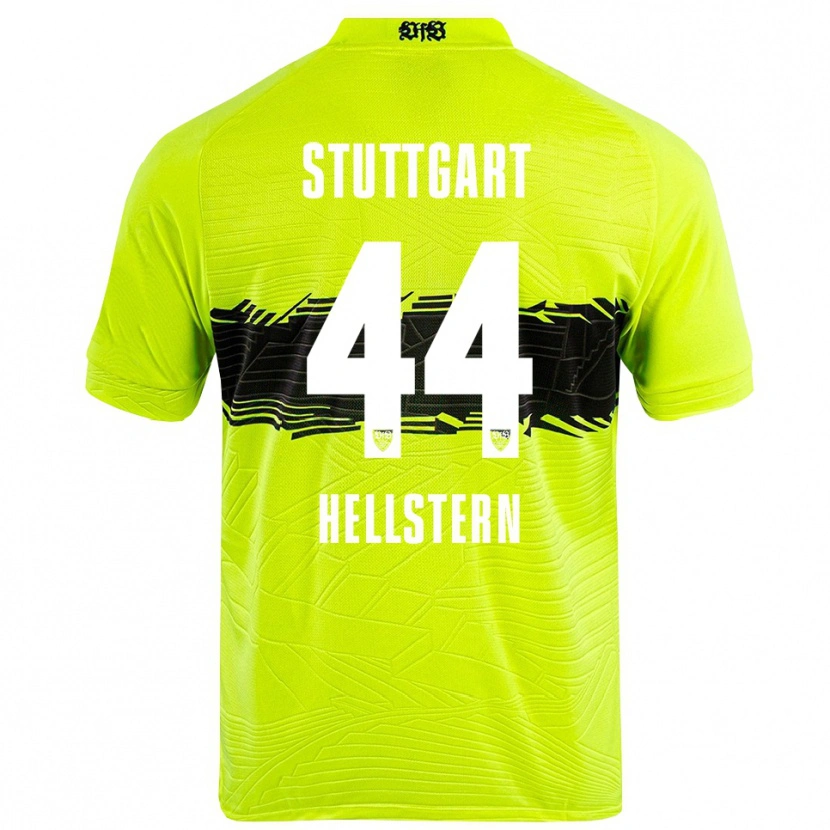 Danxen Niño Camiseta Florian Hellstern #44 Verde Amarillo Negro Portero Equipación 2025/26 La Camisa México