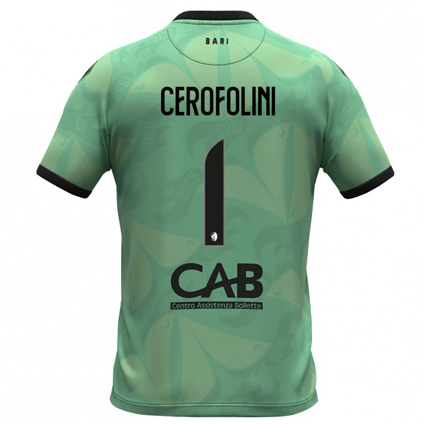 Danxen Niño Camiseta Michele Cerofolini #1 Verde Mar Oscuro Portero Equipación 2025/26 La Camisa México