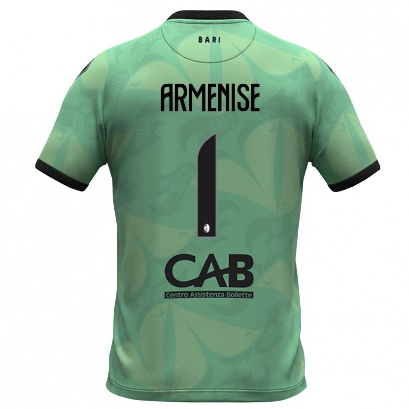 Danxen Niño Camiseta Gaetano Armenise #1 Verde Mar Oscuro Portero Equipación 2025/26 La Camisa México