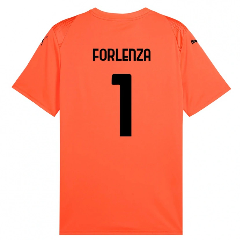 Danxen Niño Camiseta Carlo Forlenza #1 Naranja Negro Portero Equipación 2025/26 La Camisa México