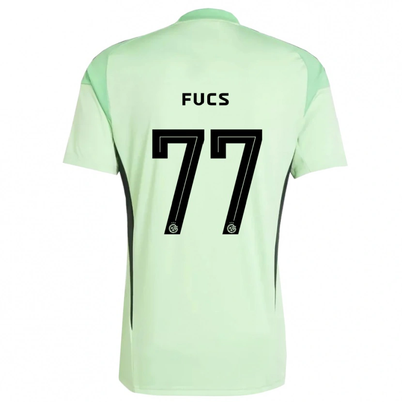 Danxen Niño Camiseta Roee Fucs #77 Verde Claro Negro Portero Equipación 2025/26 La Camisa México