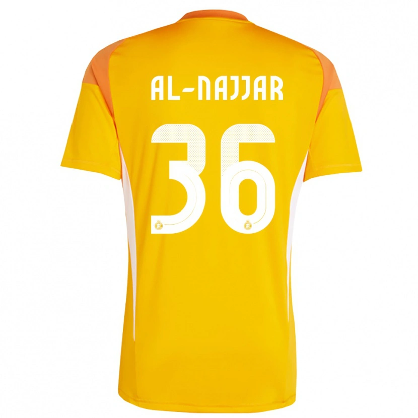 Danxen Niño Camiseta Raghed Al-Najjar #36 Naranja Amarillo Blanco Portero Equipación 2025/26 La Camisa México