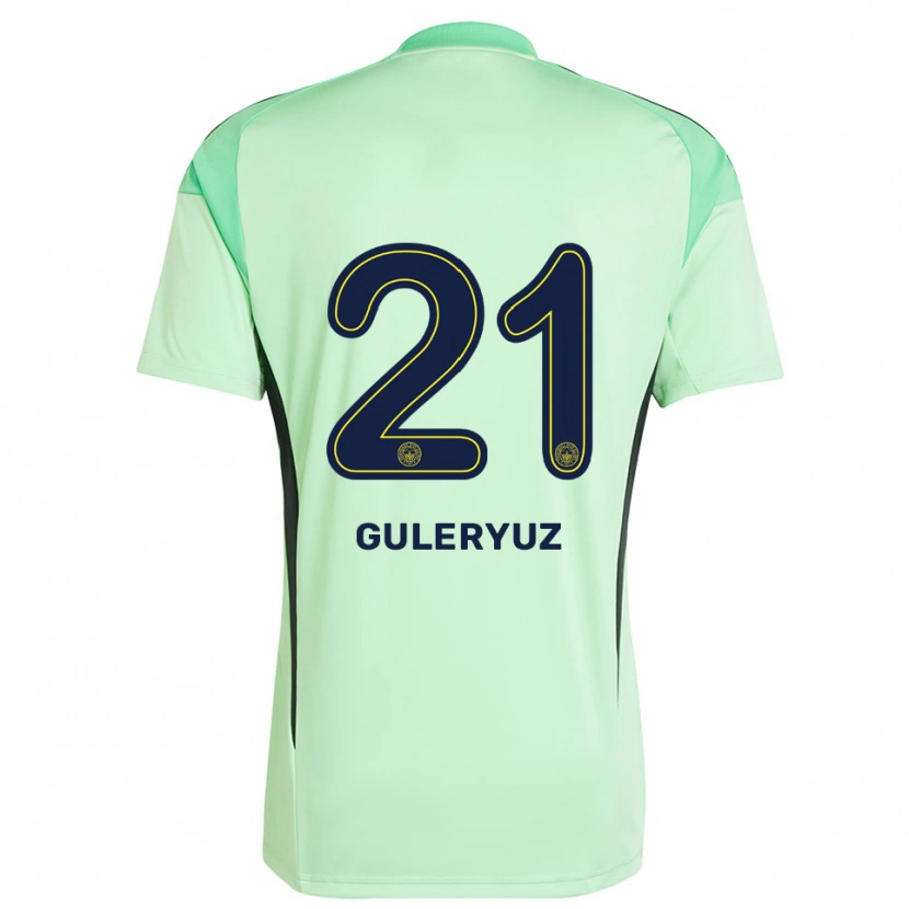 Danxen Niño Camiseta Göknur Güleryüz #21 Verde Claro Negro Portero Equipación 2025/26 La Camisa México