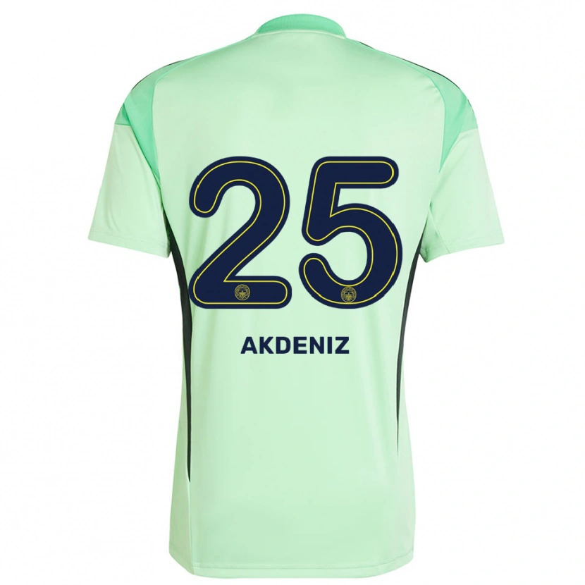 Danxen Niño Camiseta Zeynep Akdeniz #25 Verde Claro Negro Portero Equipación 2025/26 La Camisa México