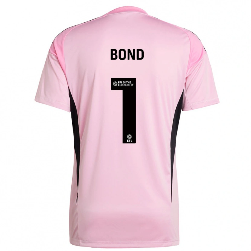 Danxen Niño Camiseta Abbi Bond #1 Negro Rosa Portero Equipación 2025/26 La Camisa México