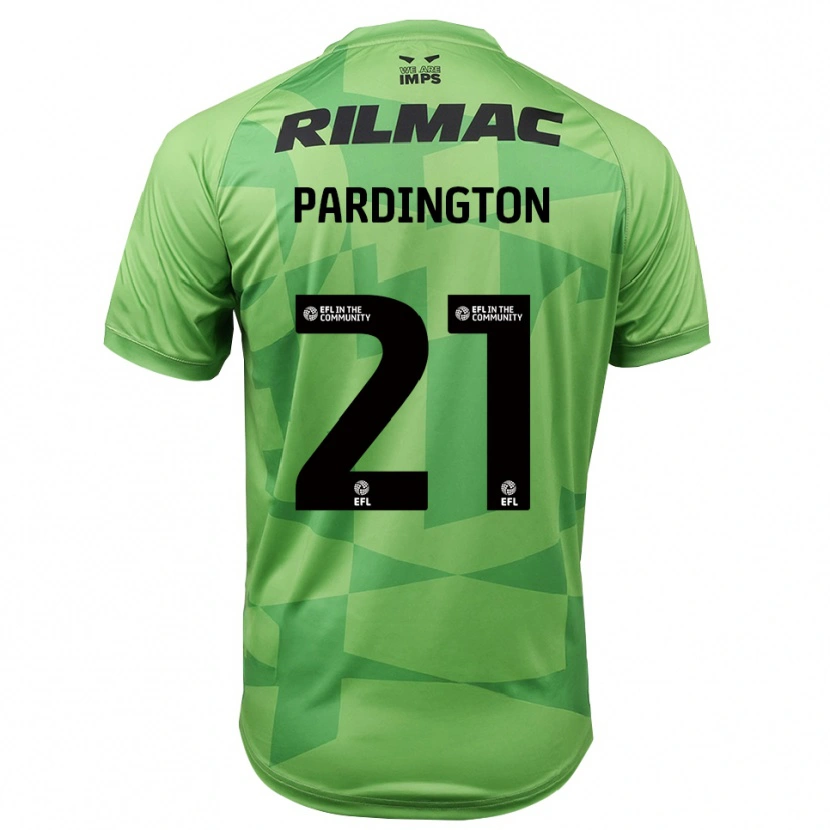 Danxen Niño Camiseta Jamie Pardington #21 Verde Claro Portero Equipación 2025/26 La Camisa México