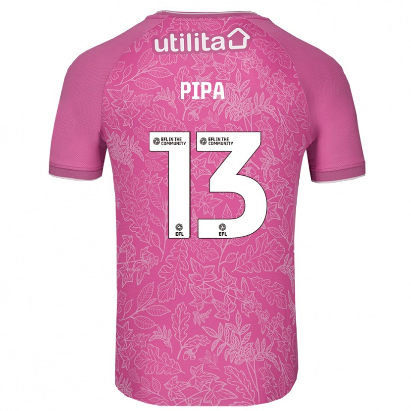Danxen Niño Camiseta Oliver Pipa #13 Negro Rosa Portero Equipación 2025/26 La Camisa México