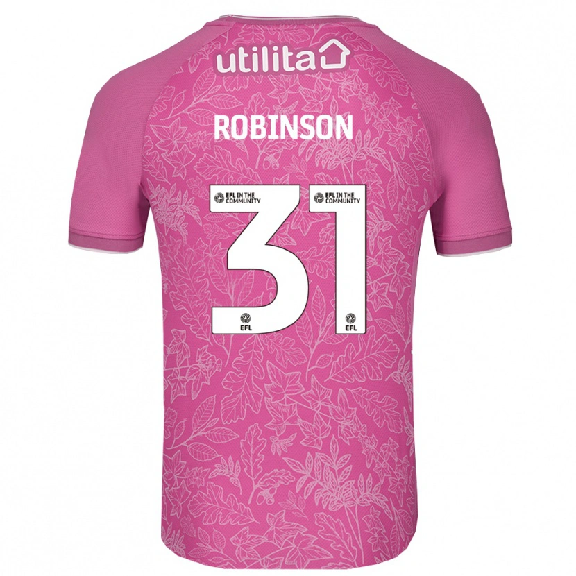 Danxen Niño Camiseta Leah Robinson #31 Negro Rosa Portero Equipación 2025/26 La Camisa México