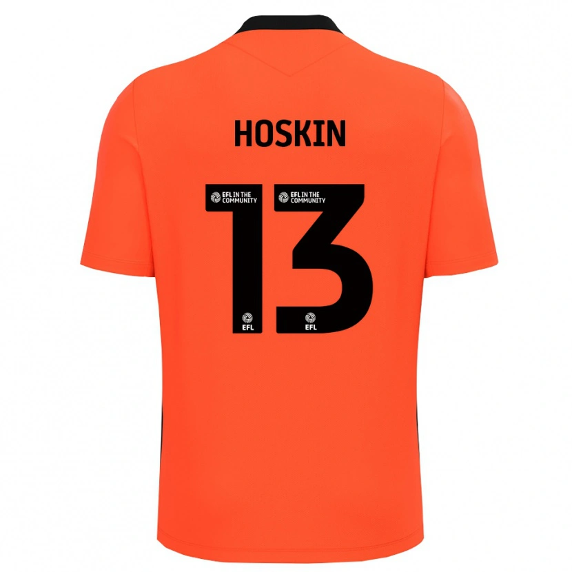 Danxen Niño Camiseta Owen Hoskin #13 Negro Rojo Portero Equipación 2025/26 La Camisa México
