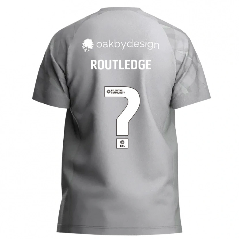 Danxen Niño Camiseta Aimee Routledge #0 Gris Oscuro Portero Equipación 2025/26 La Camisa México